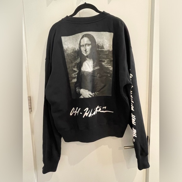 OFF-WHITE Black Monalisa Sweatshirt size S - Picture 2 of 6